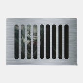 Paillasson Clown effrayant dans la pluie Novelté Halloween (Devant)