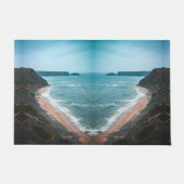 Paillasson Coastal Cove Beach Landscape Rug (Devant)