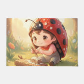 Paillasson Coccinelle et le royaume de nectar caché (Devant)