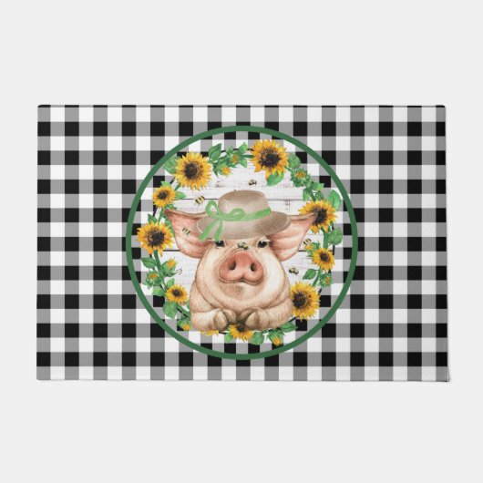 Paillasson Cochon fermier du comté (Devant)