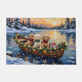 Paillasson Cockapoo Noël Bateau Fêtes (Devant)