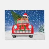 Paillasson Cocker Spaniel Chien Conduite Voiture En Noël De N (Devant)