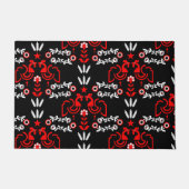 Paillasson Cockerel Scandinavian Folk Art (Devant)