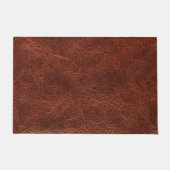 Paillasson Coco moderne Brown Faux Cuir (Devant)