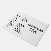 Paillasson Code Antiquité Humour Code Morse International (Incliné)