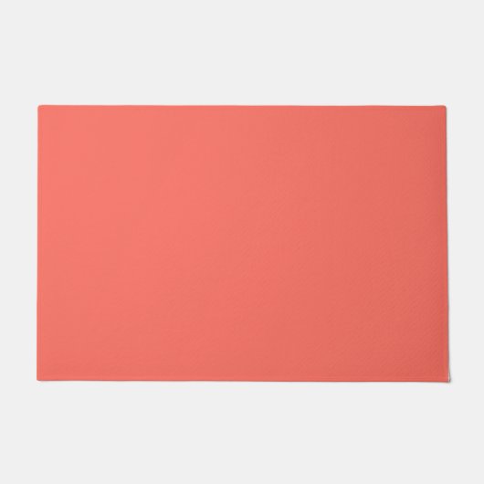 Paillasson Code hexadécimal de corail FF6F61 (Devant)