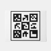 Paillasson code qr (Devant)