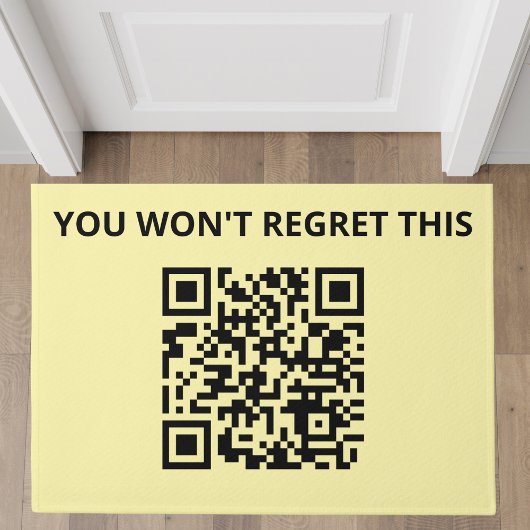 Paillasson Code QR personnalisé amusant