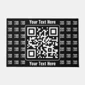 Paillasson Code QR promotionnel (modifiable) plus motif de lo (Devant)