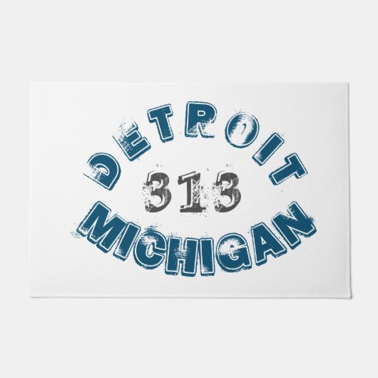 Paillasson Code régional du Michigan de Detroit (Devant)