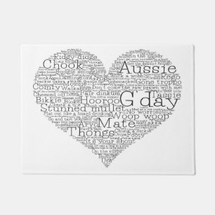 Paillasson Coeur d'argot australien