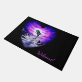 Paillasson Coeur dauphin clair de lune (Incliné)