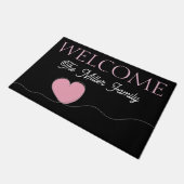 Paillasson Coeur de porte personnalisé (Incliné)