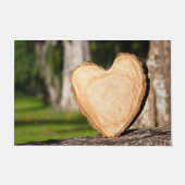 Paillasson coeur en bois (Devant)