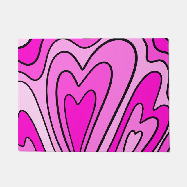 Paillasson Coeur rose (Devant)