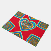 Paillasson Coeur valentin multicolore Thunder_Cove (Incliné)