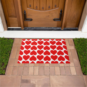 Paillasson Coeurs rouges Motif, Romantique, Amour