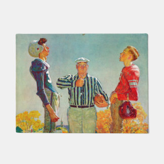 Paillasson Coin Toss par Norman Rockwell