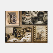 Paillasson Collage de caméra Vintage (Devant)