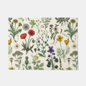 Paillasson Collage de fleurs sauvages (Devant)