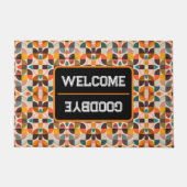 Paillasson Collection de Carrés Abstraits tendance Retro (Devant)