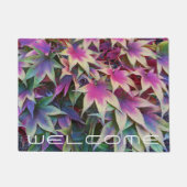 Paillasson Coloré automne Feuilles d'érable Bienvenue (Devant)