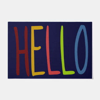 Paillasson Coloré Bonjour Tapis, Mat De Bienvenue, Simple