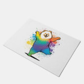 Paillasson Coloré Kawaii Dancing Chow Chow (Incliné)