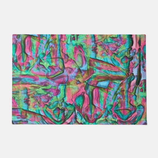 Paillasson Coloré rocheux ou grondé avec des teintes doucemen (Devant)