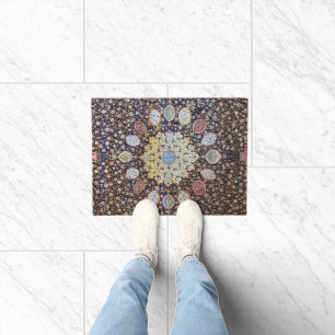 Paillasson Coloré Vintage Floral Mandala Perse Rug
