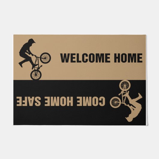 Paillasson Come Home Safe Welcome Home Biking (Devant)
