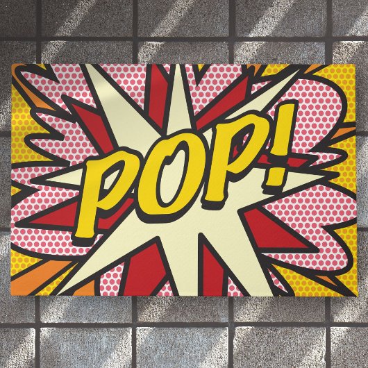 Paillasson Comic Book POP tendance Fun Moderne Typographie