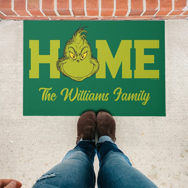 Paillasson Comment Grinch Stole Christmas Classic Grinch (Doormat outside)