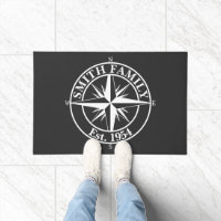 Compass étoile monogramme emblème personnalisable
