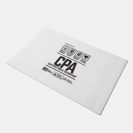Paillasson comptable public agréé - CPA (Incliné)