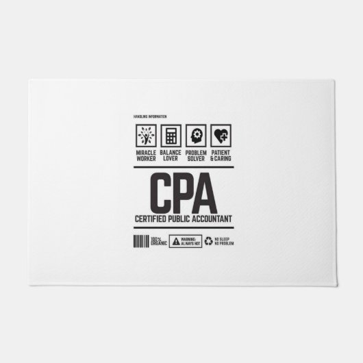 Paillasson comptable public agréé - CPA (Devant)