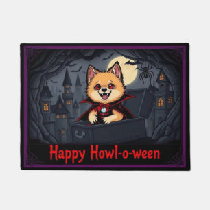 Paillasson Compter Pomeranian Joyeux Howl-o-ween