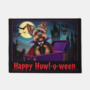 Paillasson Comptez Yorkie Joyeux Howl-o-ween