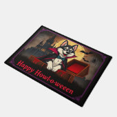 Paillasson Comte Husky Joyeux Howl-o-ween (Incliné)