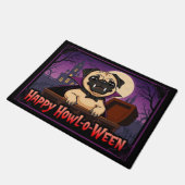 Paillasson Comte Pug Joyeux Howl-o-Ween (Incliné)