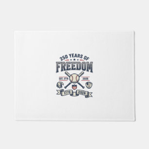 Paillasson Conception de baseball patriotique 250 ans de libe