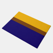 Paillasson Conception de bloc couleur bleu jaune (Incliné)