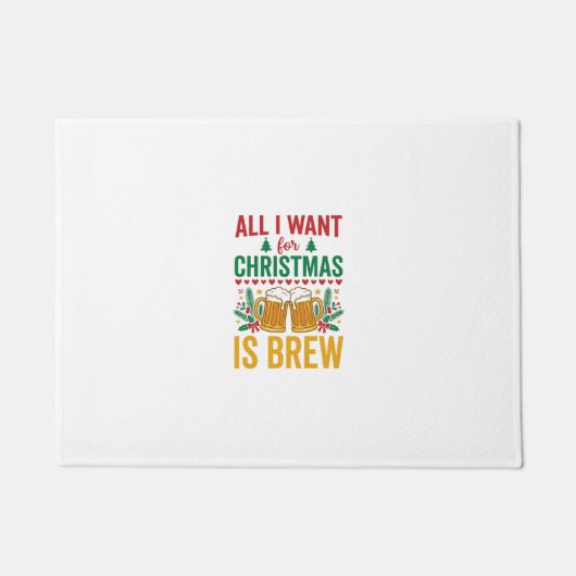 Paillasson Conception de boisson de vacances Christmas Brew (Devant)