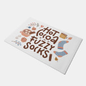 Paillasson Conception de cacao chaud et de chaussettes moelle (Incliné)