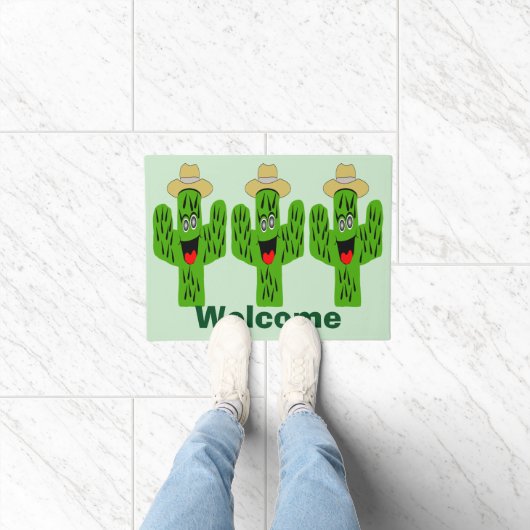 Paillasson Conception de Cactus (Intérieur)