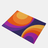 Paillasson Conception de cercles rétro colorés (Incliné)
