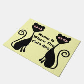 Paillasson Conception de chats (Incliné)