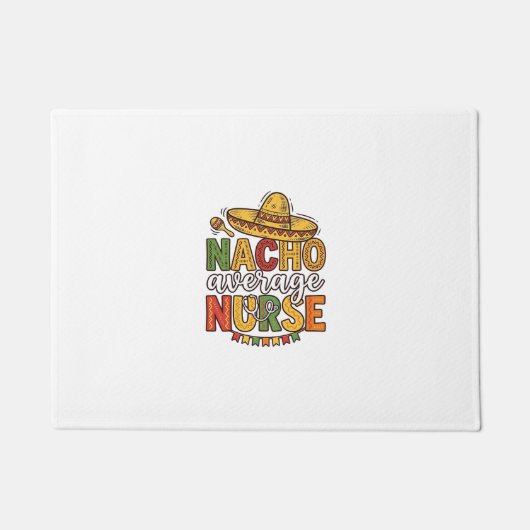 Paillasson Conception de chemise Nacho Average Nurse Cinco De (Devant)