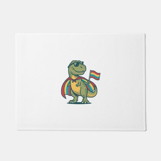 Paillasson Conception de chemise vectorielle de dinosaure de (Devant)