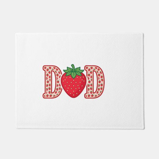 Paillasson Conception de chemise vectorielle lettrage fraise (Devant)